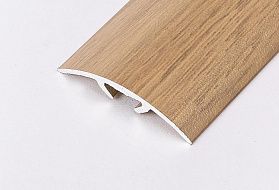 Порог (стык) Русский профиль  разноуровневый декорированный с дюб, 30*1800 мм, Дуб эдельвейс